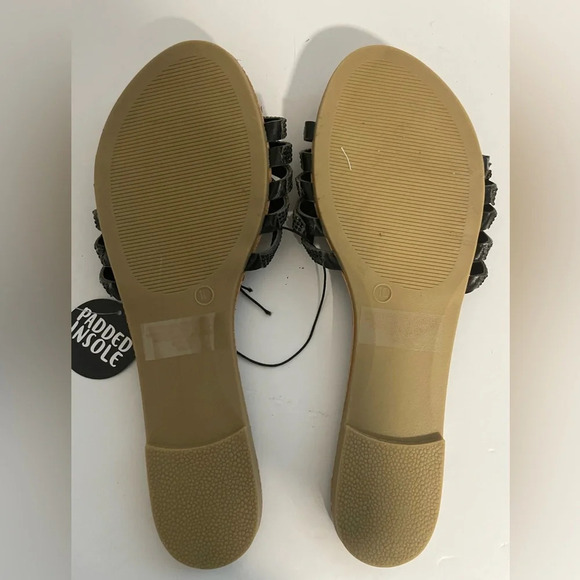 Streetwear Society Black Strappy Sandals - Sz 10 - BNWT - Picture 7 of 8
